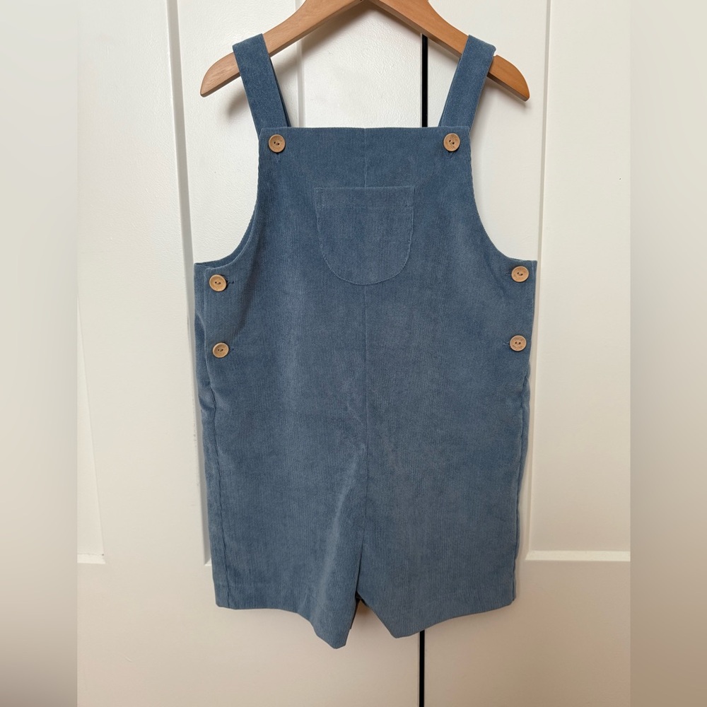 Little English Blue Corduroy Shortall